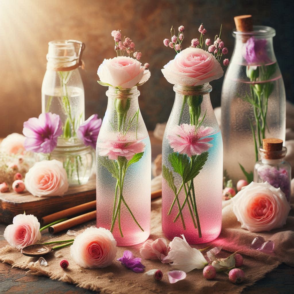 عرقیات گیاهی خنک‌کننده مانند عرق کاسنی و گلاب